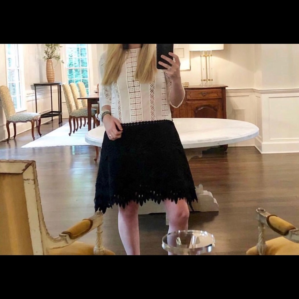 White and black Dress sized medium